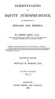 Cover of: Commentaries on equity jurisprudence by Story, Joseph