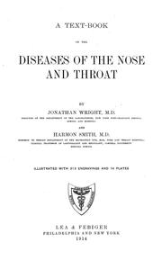 Cover of: A text-book of the diseases of the nose and throat