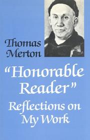 Cover of: Honorable Reader by Thomas Merton