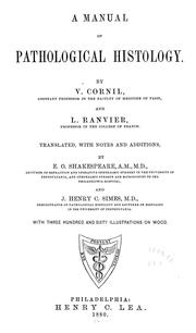 Cover of: A manual of pathological histology.