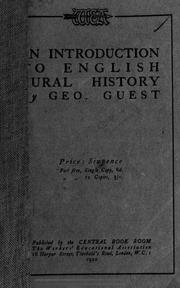 Cover of: An introduction to English rural history