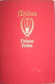 Cover of: Milton by Hilaire Belloc