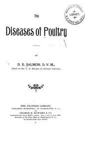 Cover of: The diseases of poultry by Salmon, D. E.