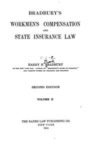 Cover of: Bradbury's workmen's compensation and state insurance law