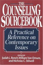 Cover of: The Counseling Sourcebook by Judah Ronch