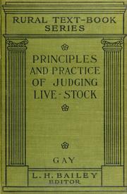 Cover of: principles and practice of judging live-stock