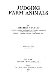 Cover of: Judging farm animals by Charles S. Plumb