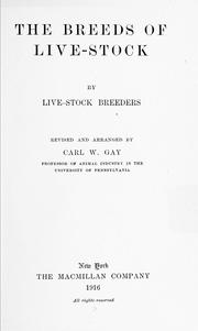 Cover of: The breeds of live-stock by Carl Warren Gay