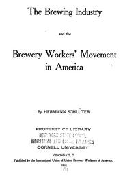 Cover of: The brewing industry and the brewery workers' movement in America by Hermann Schlüter