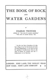 Cover of: The book of rock and water gardens.