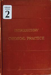 Cover of: Manual of introductory chemical practice ...