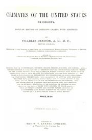 Cover of: Climates of the United States in colors. by Charles Denison