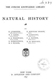 Cover of: Natural history by Richard Lydekker