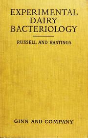 Cover of: Experimental dairy bacteriology by Russell, Harry Luman
