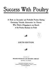 Cover of: Success with poultry by Reliable incubator and brooder company, Quincy, Ill.