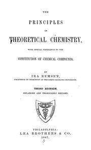 Cover of: Principles of theoretical chemistry by Ira Remsen