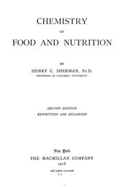 Cover of: Chemistry of food and nutrition