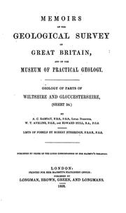 Cover of: Geology of Parts of Wiltshire and Gloucestershire: (Sheet 34)