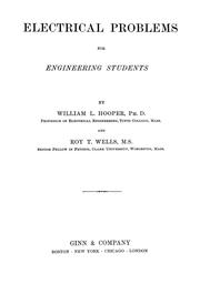 Cover of: Electrical problems for engineering students