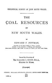 Cover of: The coal resources of New South Wales