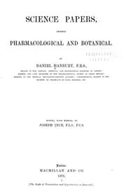 Cover of: Science papers: chiefly pharmacological and botanical.