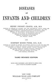 Cover of: Diseases of infants and children by Henry Dwight Chapin , Godfrey Roger Pisek
