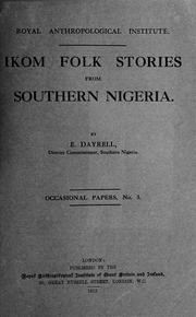 Cover of: Ikom folk stories from Southern Nigeria.