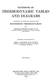 Cover of: Handbook of thermodynamic tables and diagrams: a selection of tables and diagrams from Engineering thermodynamics
