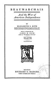 Cover of: Beaumarchais and the war of American independence
