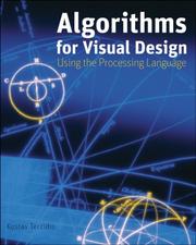 Cover of: Algorithms for visual design using the Processing language