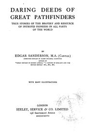 Cover of: Daring deeds of great pathfinders by Edgar Sanderson