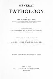 Cover of: General pathology by Ziegler, Ernst