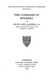 Cover of: The comedies of Holberg