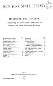 Handbook for readers .. by New York State Library.