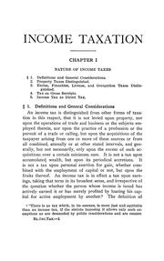 Cover of: A treatise on the law of income taxation under federal and state laws by Henry Campbell Black