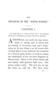 Cover of: The kingdom of the "White woman": a sketch