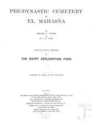 Cover of: Pre-dynastic cemetery at El Mahasna