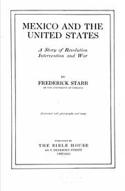 Cover of: Mexico and the United States by Frederick Starr