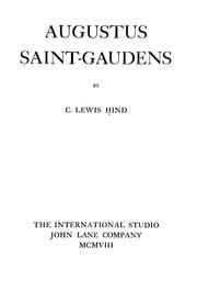 Cover of: Augustus Saint-Gaudens by C. Lewis Hind