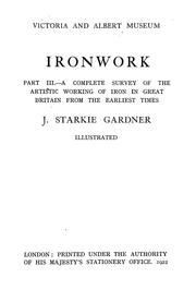 Cover of: Ironwork ...