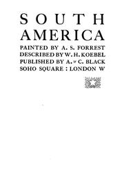 Cover of: South America.