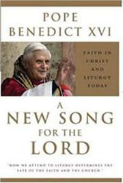 Cover of: new song for the Lord | Pope Benedict XVI