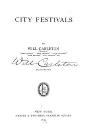 Cover of City festivals