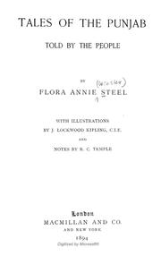 Cover of: Tales of the Punjab told by the people by Flora Annie Webster Steel, Flora Annie Webster Steel