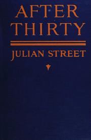 Cover of: After thirty