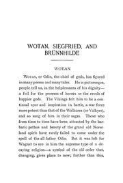 Cover of: Wotan, Siegfried, and Bru nnhilde