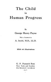 Cover of: The child in human progress