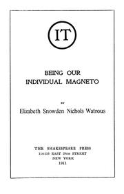 Cover of: It by Elizabeth Snowden Nichols Watrous