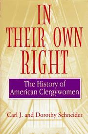 Cover of: In Their Own Right | Carl and Dorothy Schneider