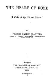 Cover of: The heart of Rome by Francis Marion Crawford